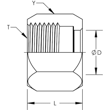 World Wide Fittings JIC Tube Nut Stainless Steel 318X02SS
